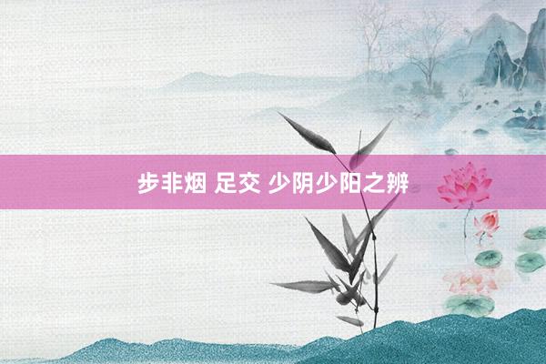 步非烟 足交 少阴少阳之辨